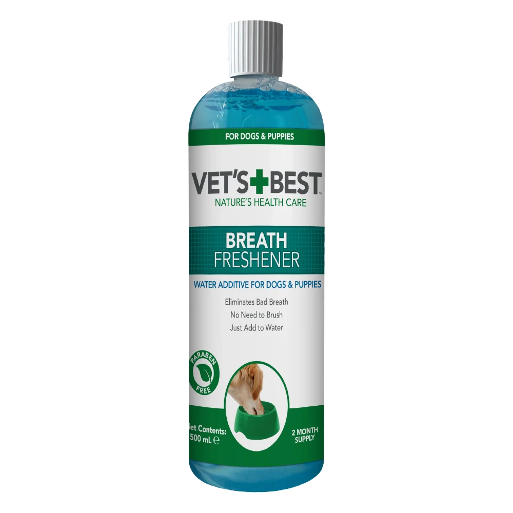 Vet's Best Nature's Health Care Breath Freshener Water Addictive for Dogs & Puppies