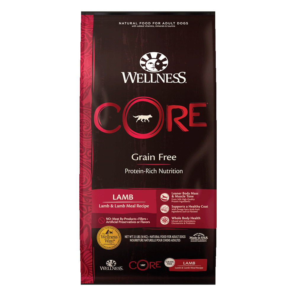 Wellness CORE Grain Free Adult Lamb Formula Lamb & Lamb Meal Dry Dog