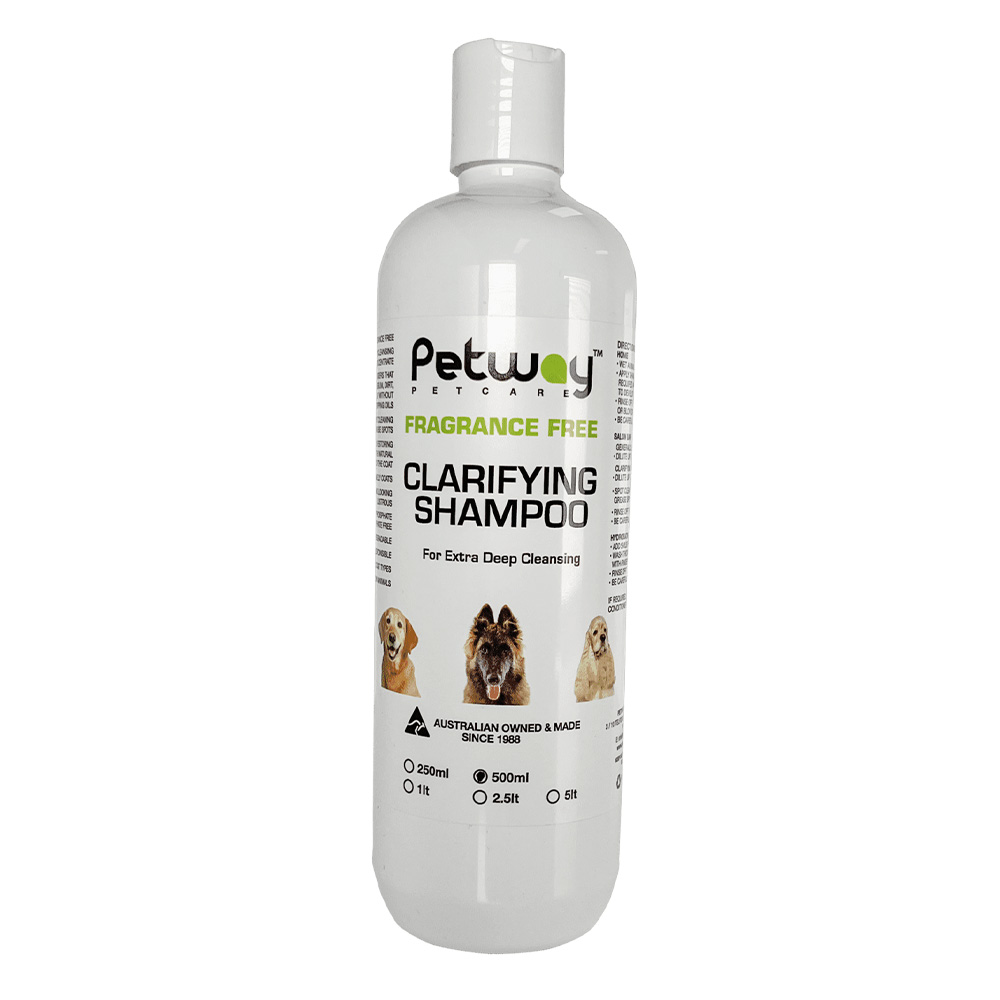 Petway Petcare Fragrance Free Clarifying Shampoo For Extra Deep Cleansing For Dogs