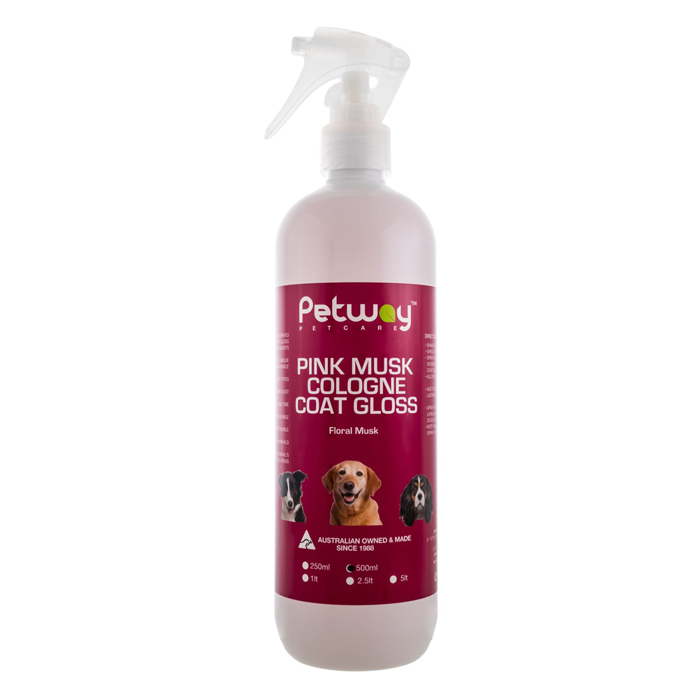 Petway Petcare Pink Musk Cologne Coat Gloss For Dogs