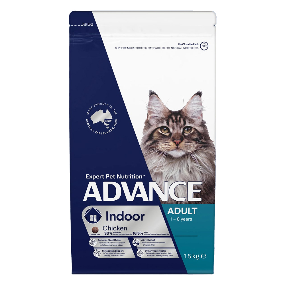 Advance Indoor Adult Chicken Dry Cat Food