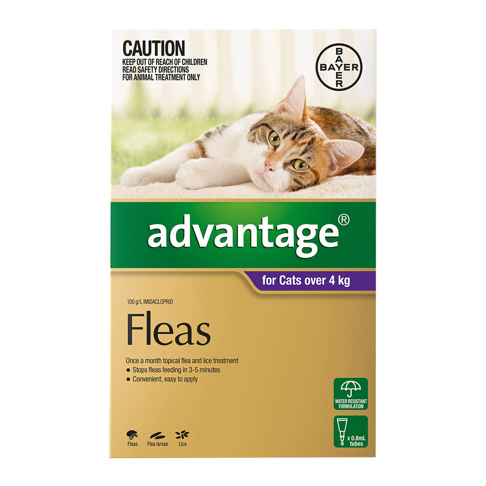 Advantage For Cats Over 4Kg (Purple)