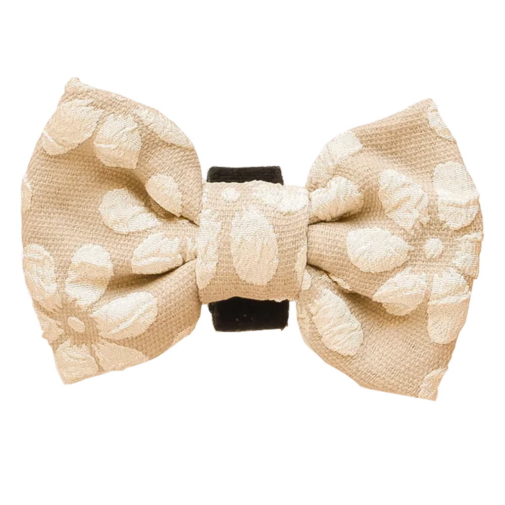 Cocopup London Bow Tie for dogs Mocha Flower