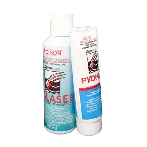 Malaseb Dermcare Shampoo + Pyohex Conditioner Combo Pack 250ml Shampoo + 200ml Pyohex Conditioner