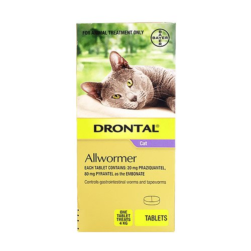 Drontal Wormers For Small Cats 4Kg