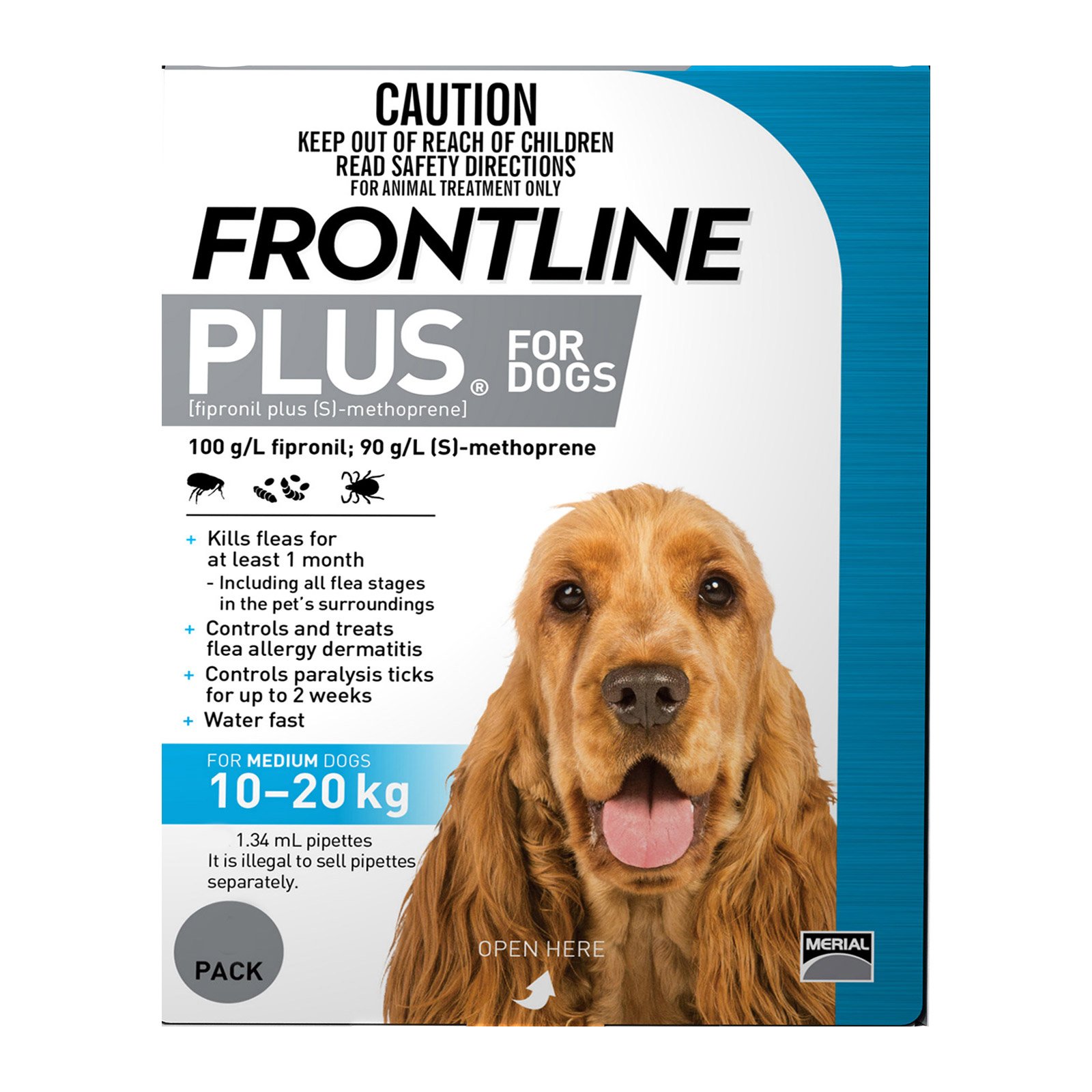 Frontline Plus For Medium Dogs 10 To 20Kg (Blue)