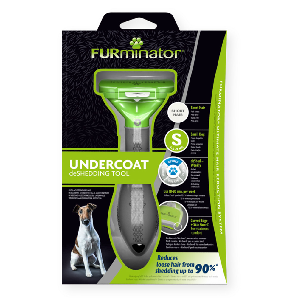Furminator Undercoat Deshedding Tool for Short Hair Dogs Small